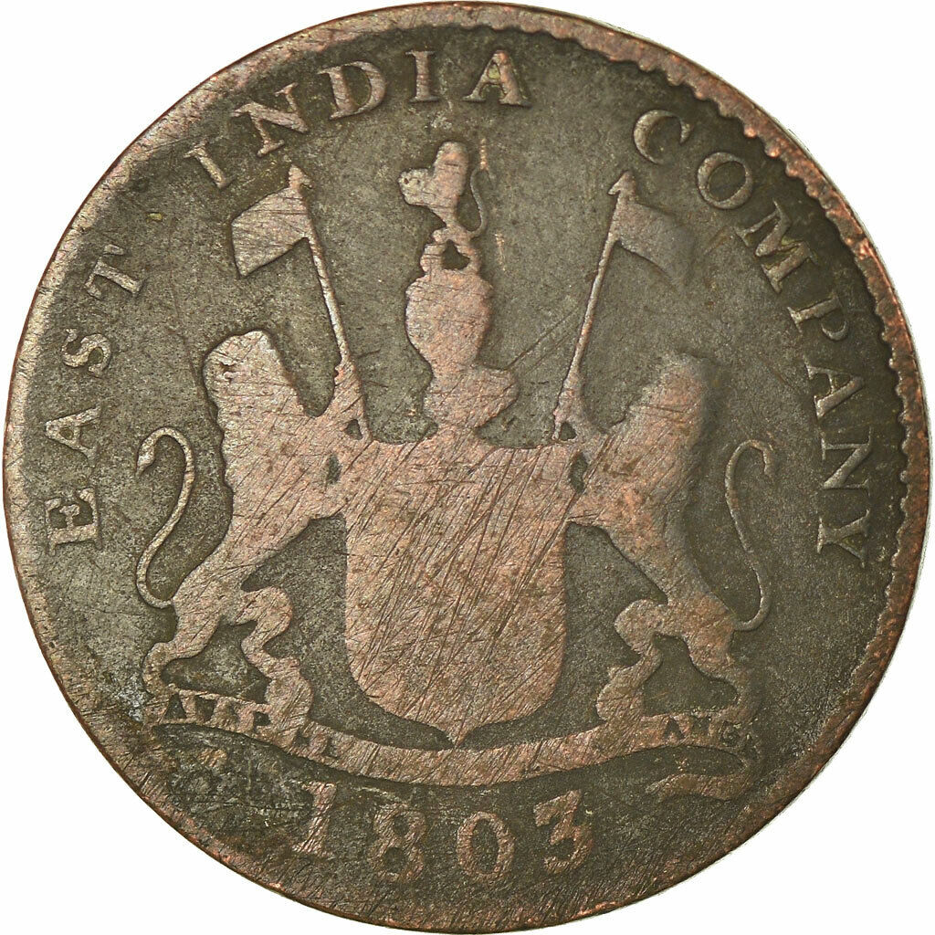 [#860206] Coin, India-british, Madras Presidency, 5 Cash, 1 Falus, 1803, Soho Mi
