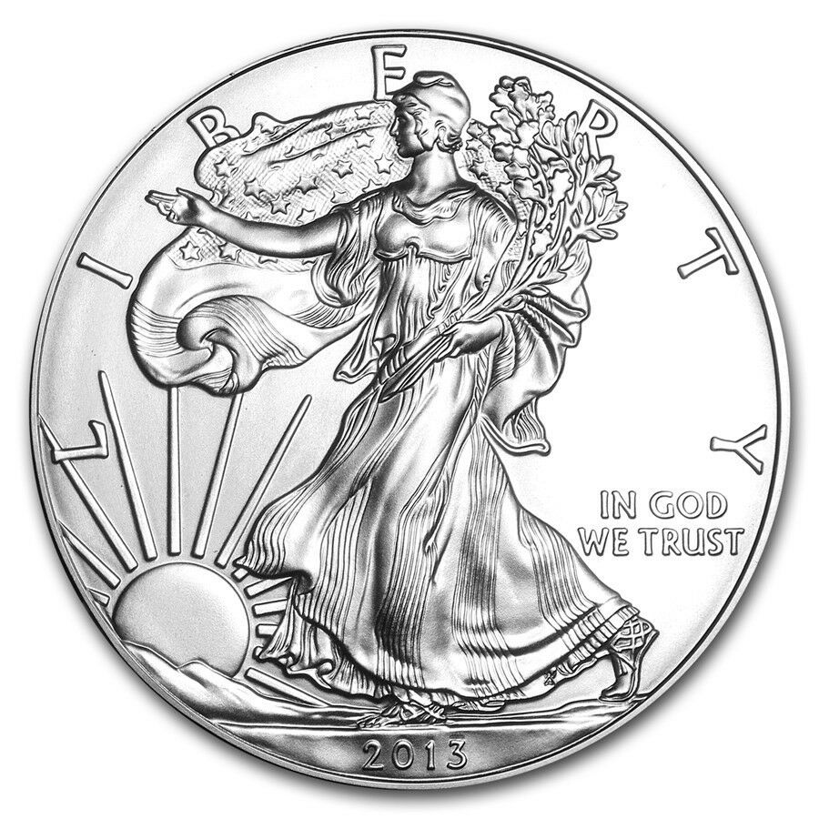 2013 1 Oz. American Silver Eagle .999 Silver, Bu W/ No Marks! Mint Condition