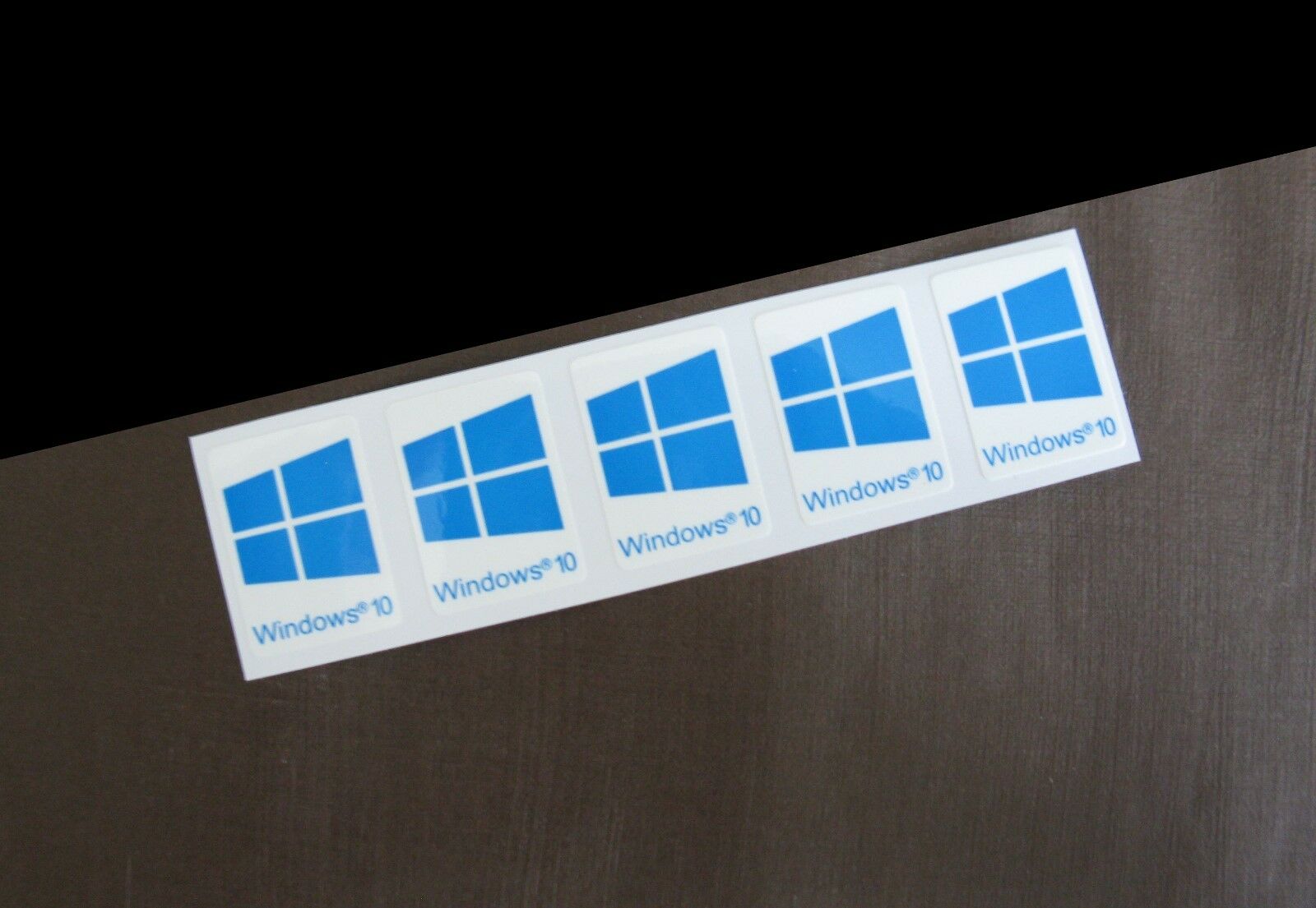 5 Pcs Windows 10 Sticker Badge Logo Decal Cyan Color Win 10 Usa Seller