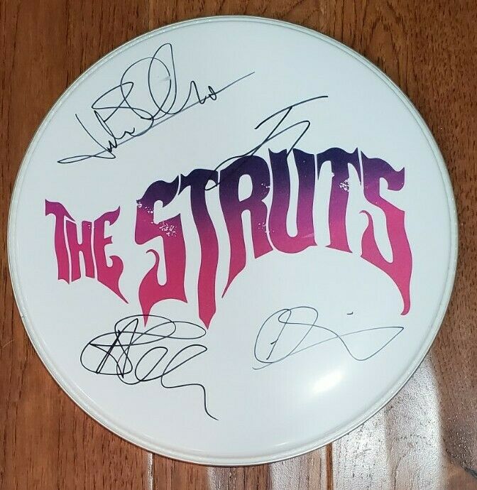 The Struts Band Tour De California Drum Head Signed Drumhead
