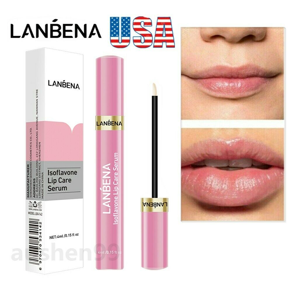 Lanbena Lip Plumper Serum Lip Increase Volume Repair Moisturize Lips Treatments