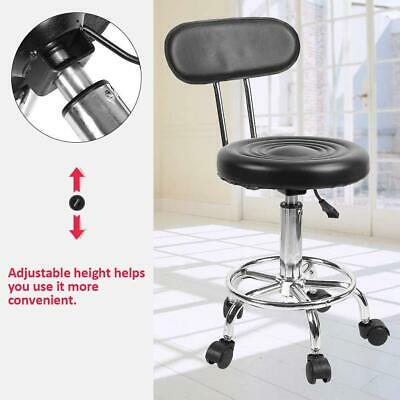 Medical Rolling Stool Salon Chair With Rolling Wheels Hydraulic Nail Pedicure