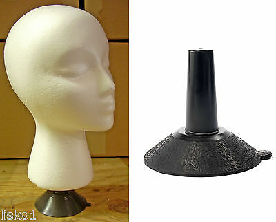 Mannequin Head Table Top Suction Base Wig-makeup Head Holder