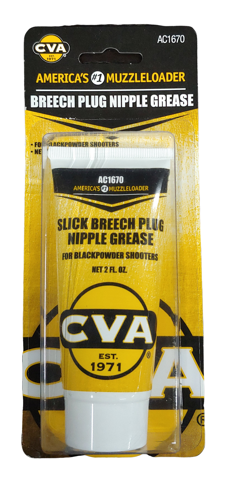 Cva Muzzleloader Shooting Slick Breech Plug/nipple Grease 2 Oz Tube Ac1670