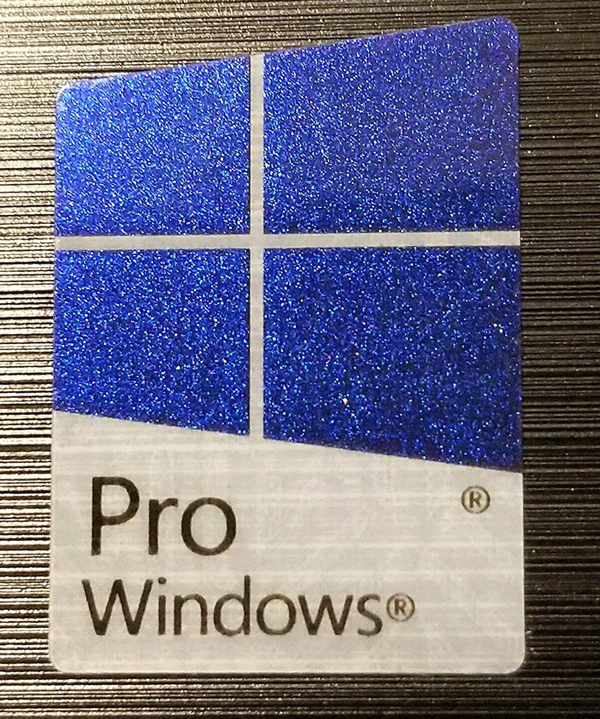 Windows 10 Pro Blue Sticker 16mm X 22mm Color Changing Reflective!!