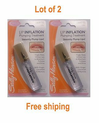 (lot Of 2).sally Hansen Lip Inflation Plumping Treatment - 6690-15 Clear