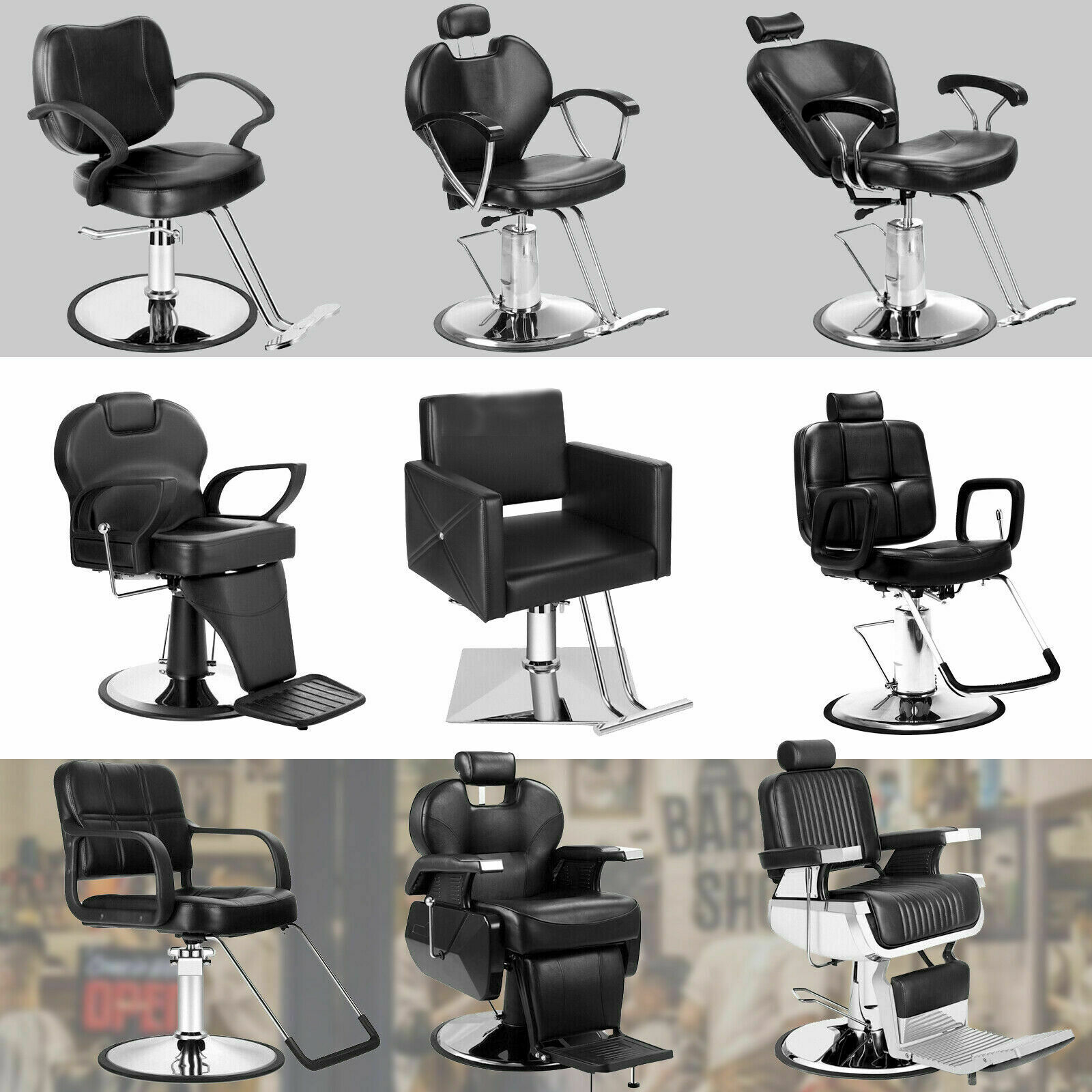 All Purpose Hydraulic Recline Barber Chair Salonspa Beautyshampoo Hair Equipment
