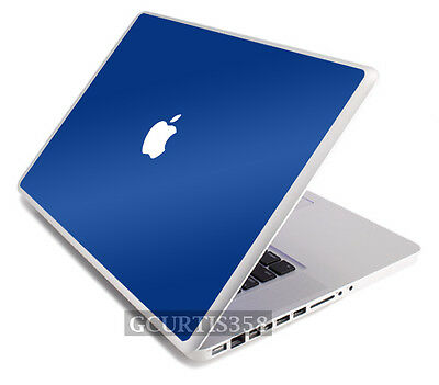 Blue Vinyl Lid Skin Cover Decal Fits Apple Original Macbook 13" Laptop