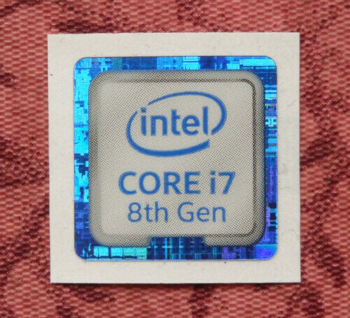 Intel Core I7 8th Generation Sticker 18 X 18mm Case Badge