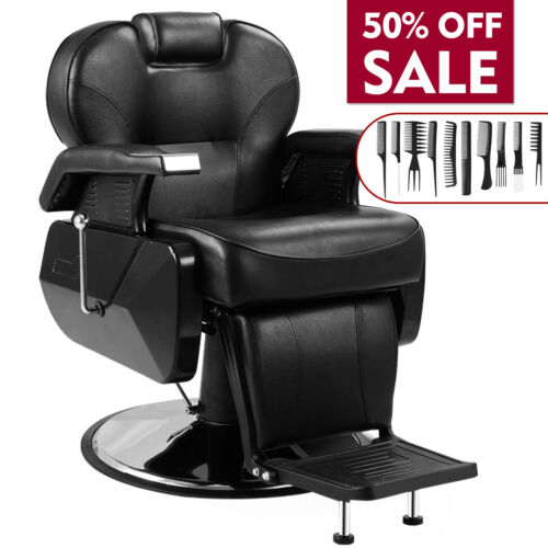 All Purpose Hydraulic Recline Barber Chair Salon Beauty Spa Shampoo Hair Styling