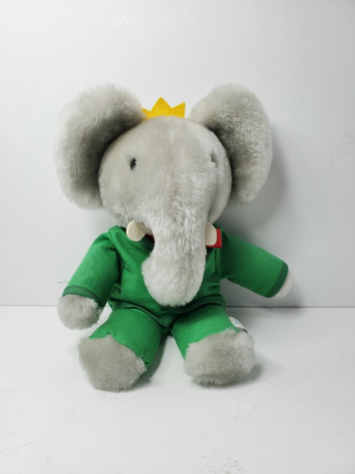 Vintage Eden Babar The Elephant Plush Toy 1977 Clean Nice!! Adult Owned