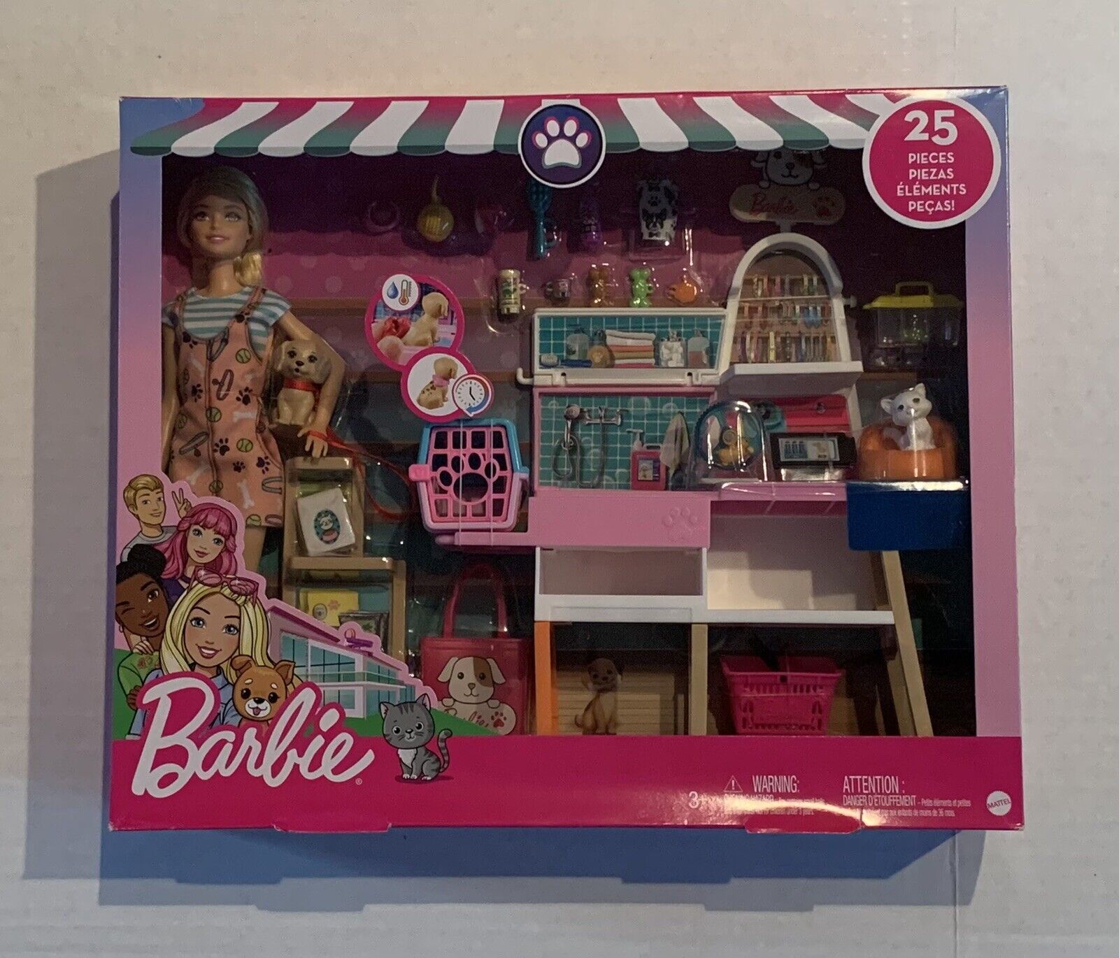 Nib Mattel Barbie Pet Supply Store Playset