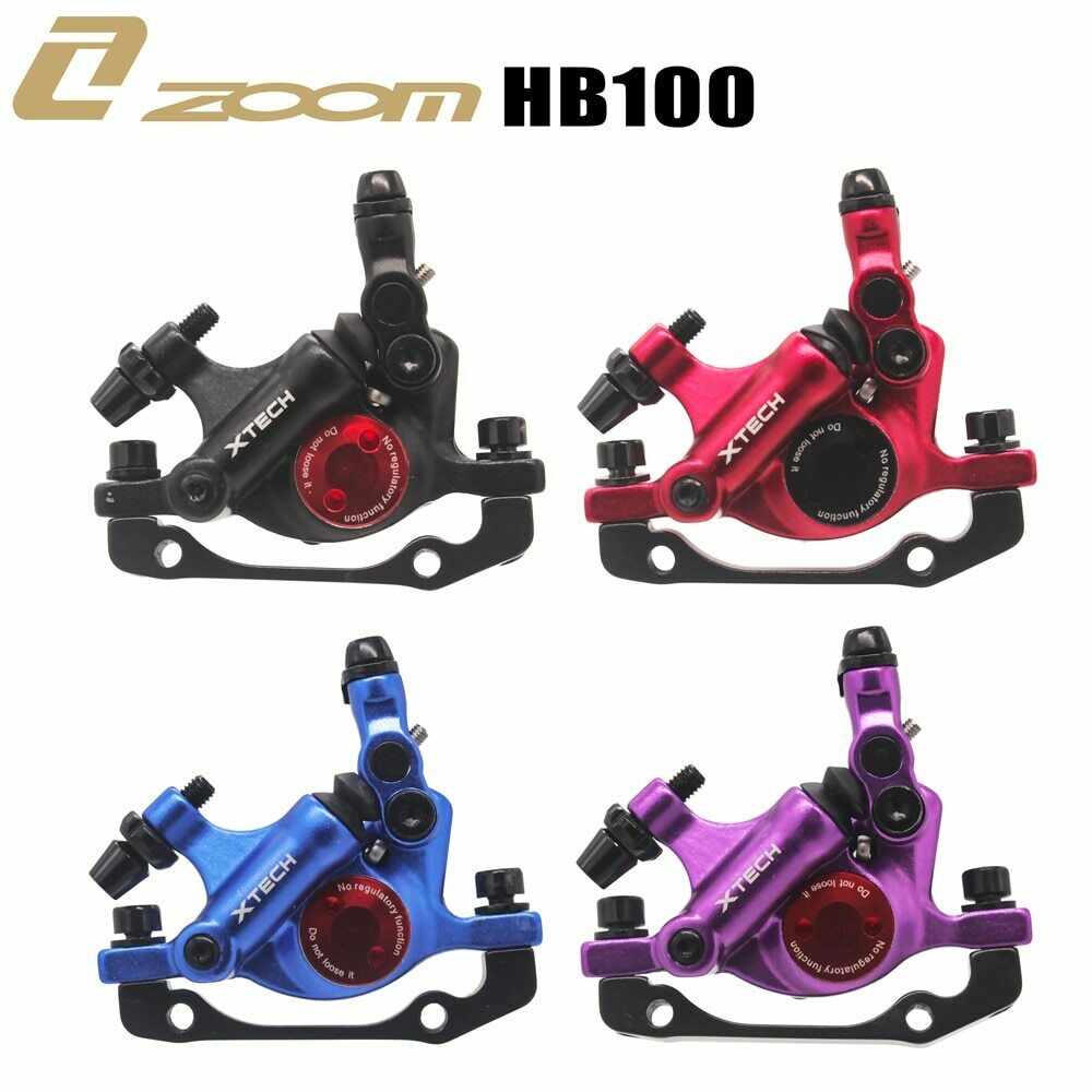 Zoom Xtech Hb100 Mtb Line Pulling Hydraulic Disc Brake Calipers Front & Rear