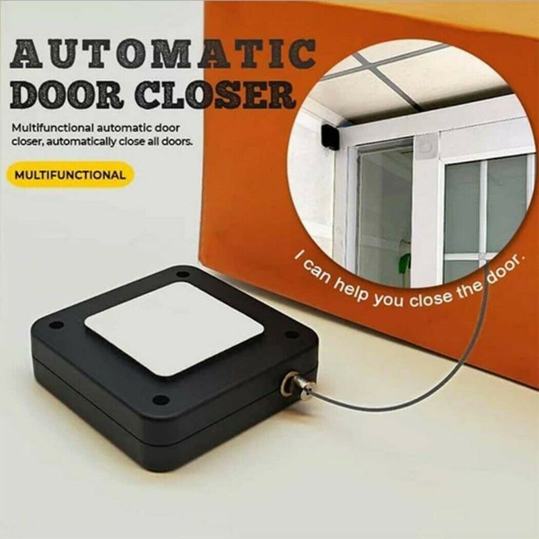 Door Closer Automatic Adjustable Drawstring Auto Close Door-closer Punch Free