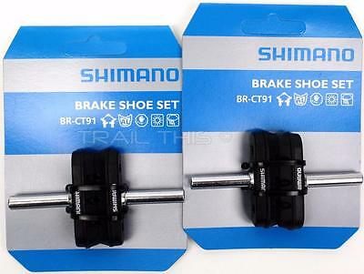 2-pack Shimano Br-ct91 Altus Smooth Post Cantilever Mtb Bike Brake Pads/shoes