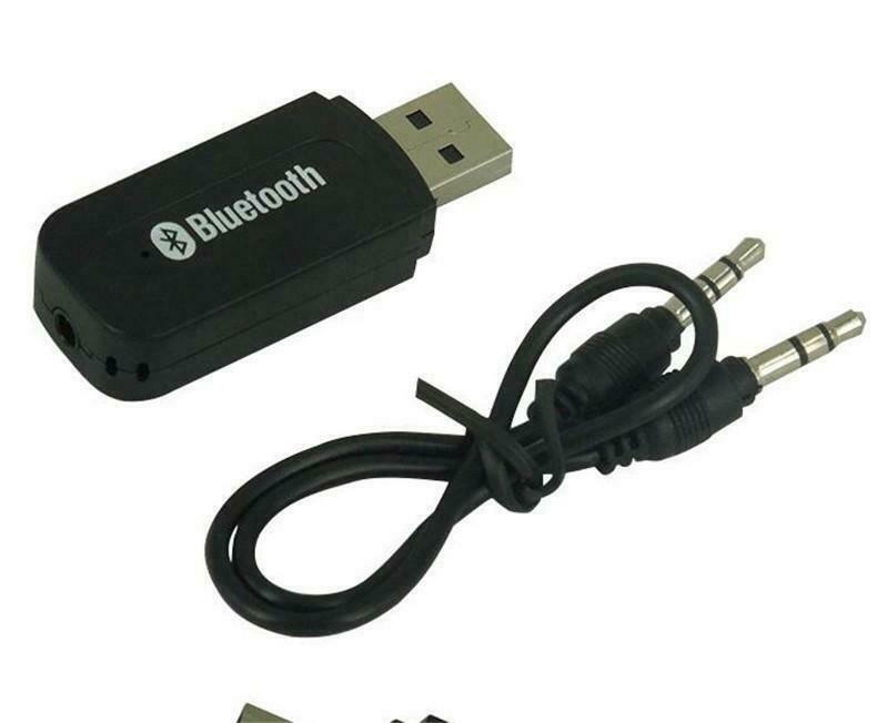 Usb Wireless Bluetooth Receiver 3.5mm Aux Audio Stereo Music Home Car Adapter