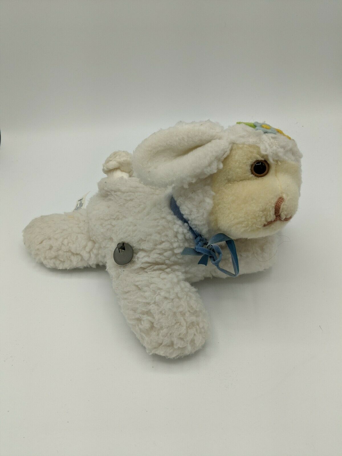 Vintage Eden Sheep Lamb  Plush Musical Wind Up Mary Had A Little Lamb Lovey