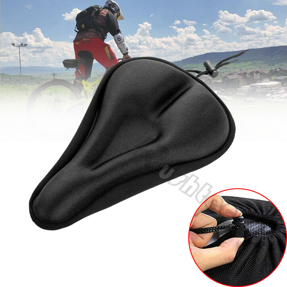 Bike Seat Cover Comfort Cushion Cover Soft Padded Mountain Bicycle Saddle Sport