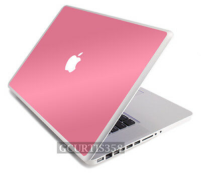 Pink Vinyl Lid Skin Cover Decal Fits Apple Original Macbook 13" Laptop