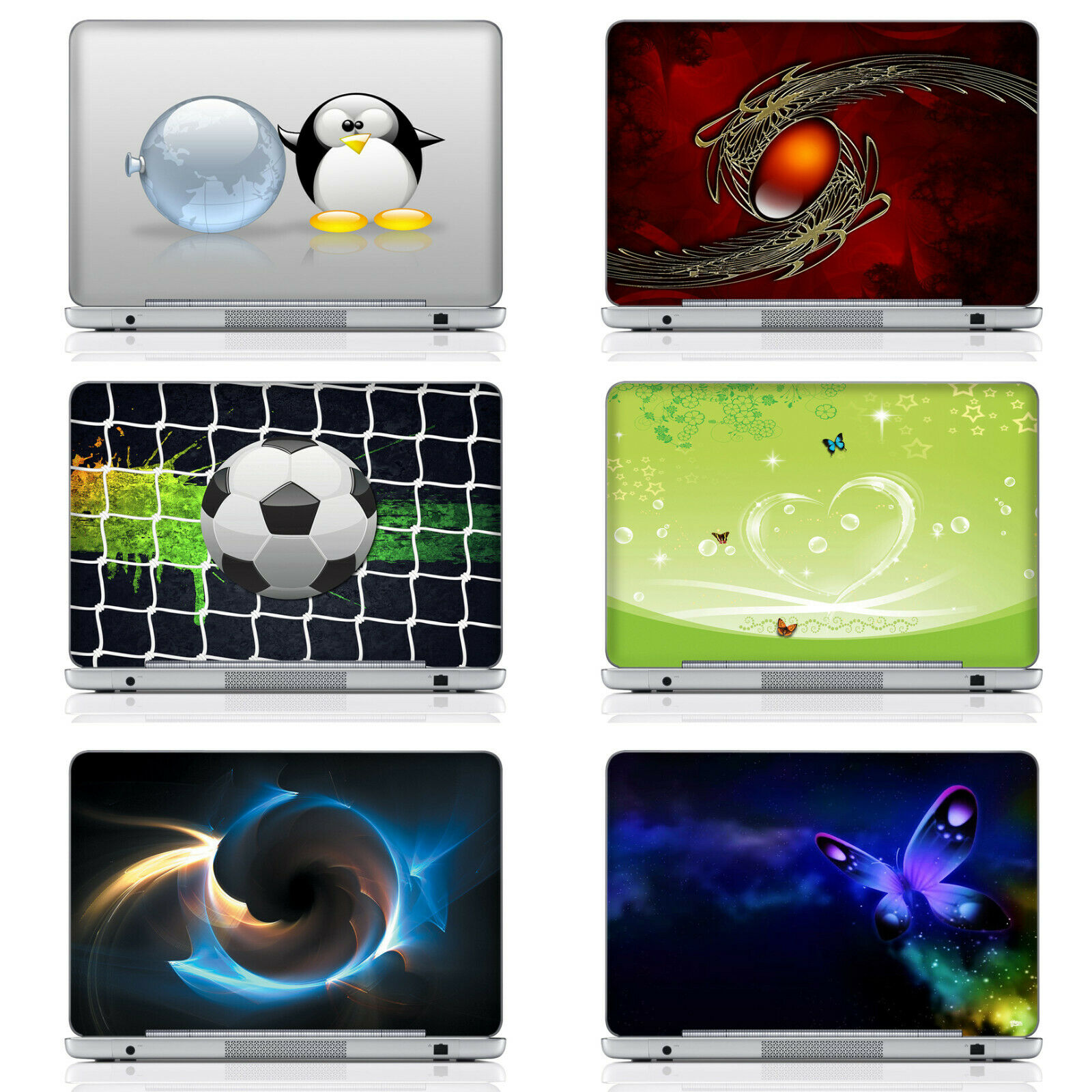 10 Inch To 17 Inch High Quality Vinyl Laptop Notebook Skin Sticker Decal