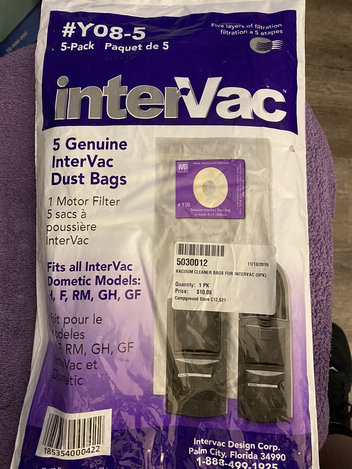 Interva Yo8-5 Relpacement Bag 5 Pack