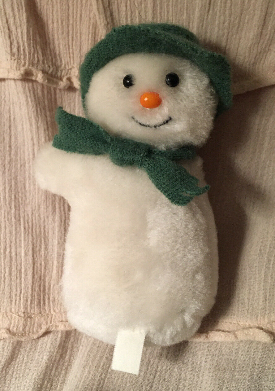 Vintage 1987 Eden Toys Raymond Briggs 4.5” The Snowman Hugger Clip Plush Toy