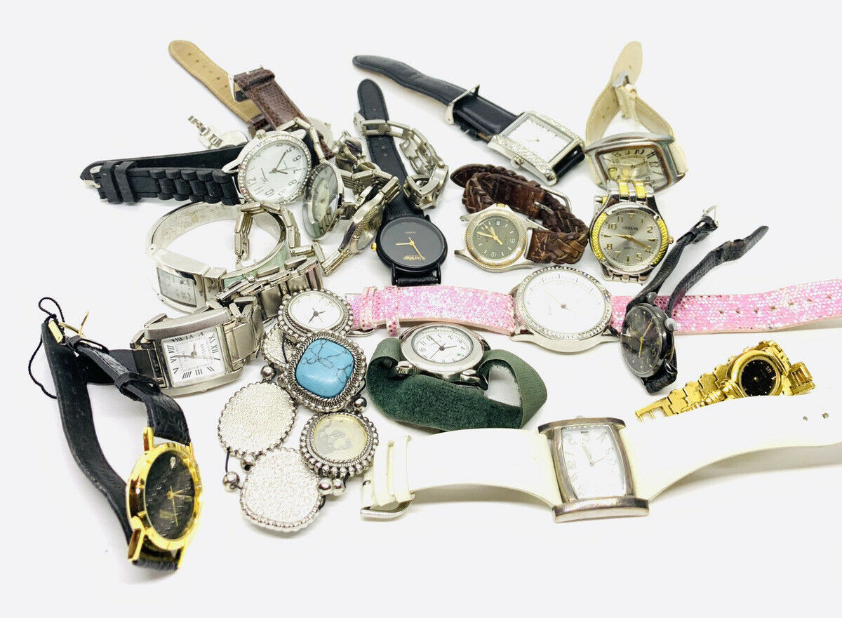 Large Lot Of Ladies Wristwatches For Parts Repairs