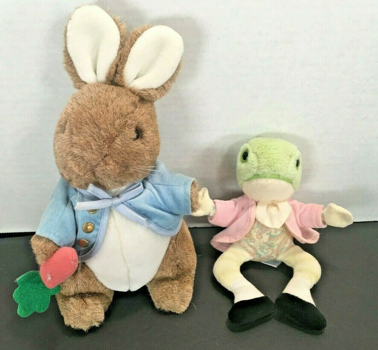 Vintage Eden Plush Beatrix Potter Peter Rabbit & Toad Stuffed Animals