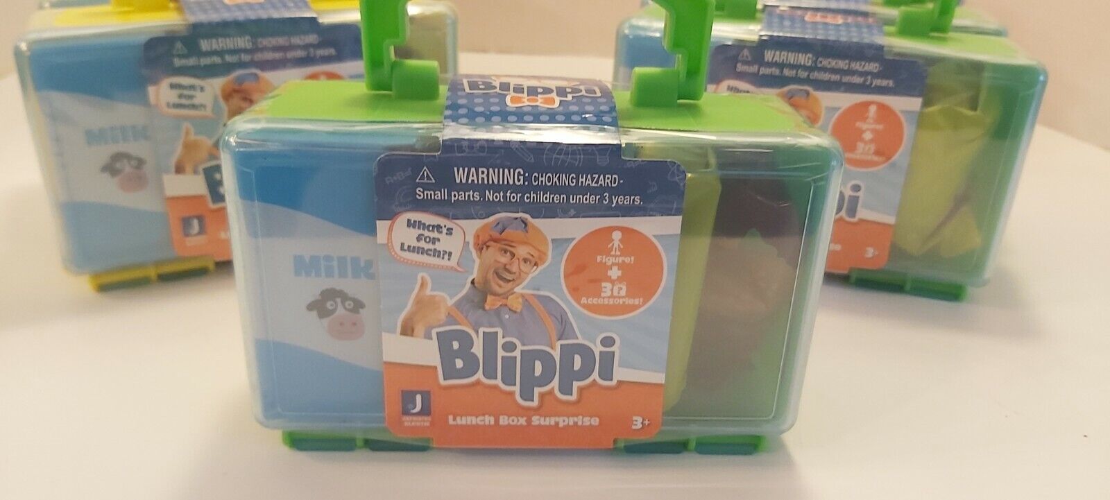 Blippi Lunch Box Surprise 1 Figure 2 Accessories Stickers New