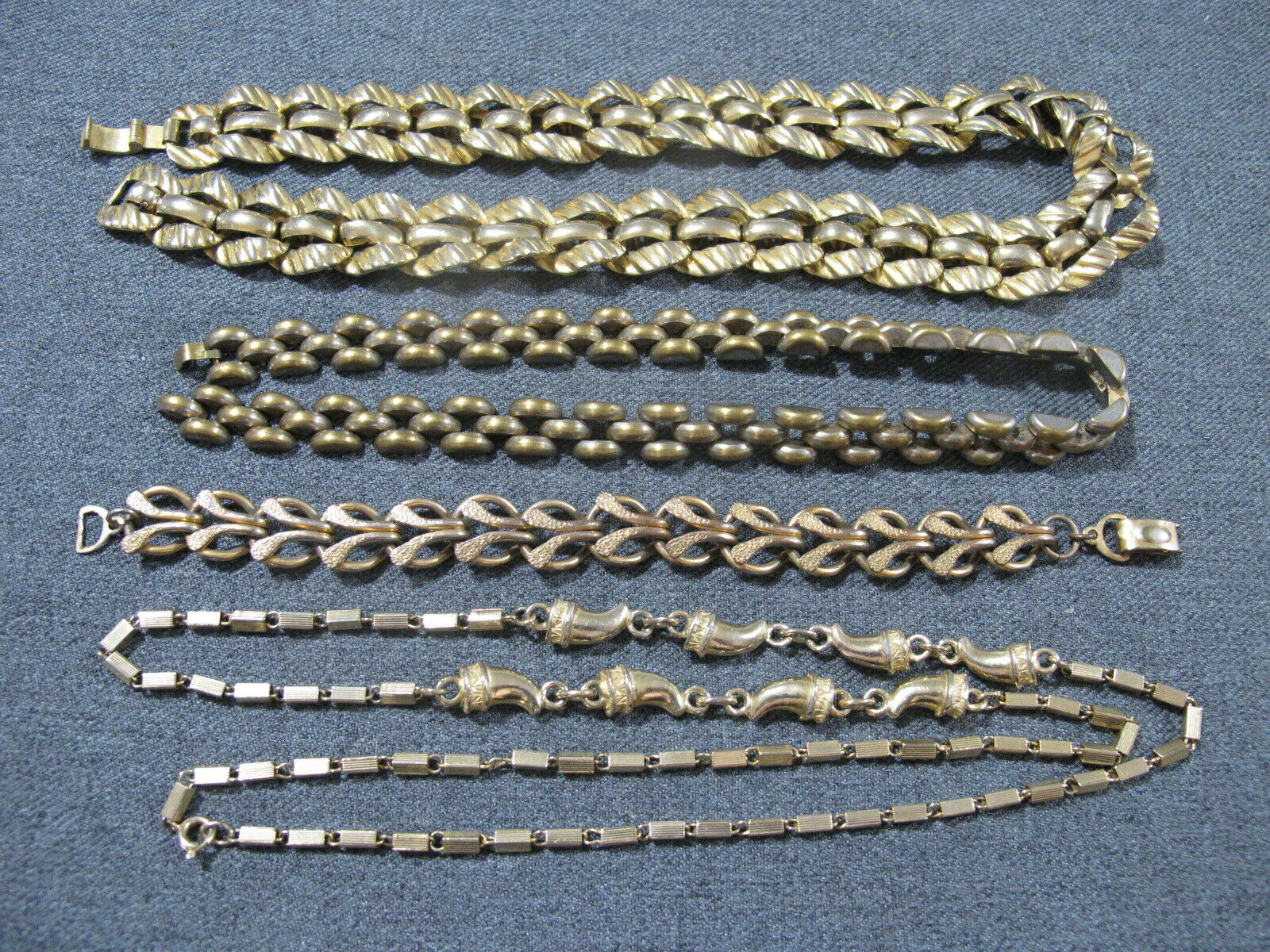 Vintage Chain Necklaces & Bracelet For Spare Parts, Repair, Repurpose Jewelry Ma
