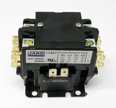 Pc240c Contactor Double Two Pole 40 Amps 240 Volts For Air Conditioner