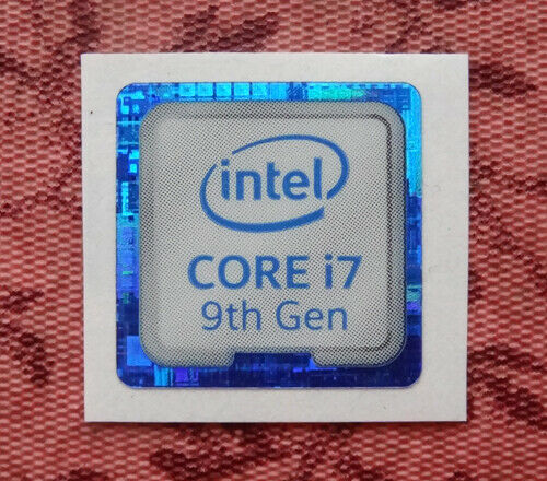 Intel Core I7 9th Generation Sticker 18 X 18mm Case Badge