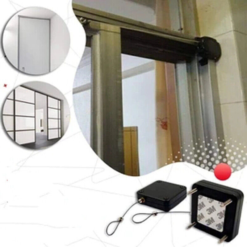 Punch-free Portable Automatic Sensor Steel Wire Rope Door Closer For Home Office