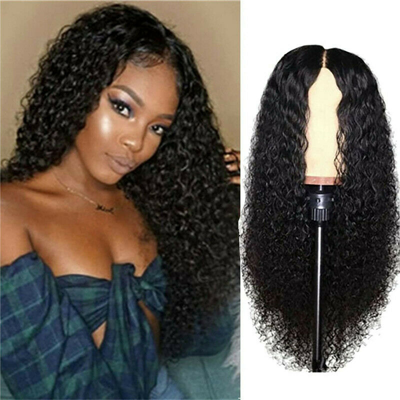 Women Full Wig Brazilian Remy Hair Curly Wave Lace Front Hair Wig