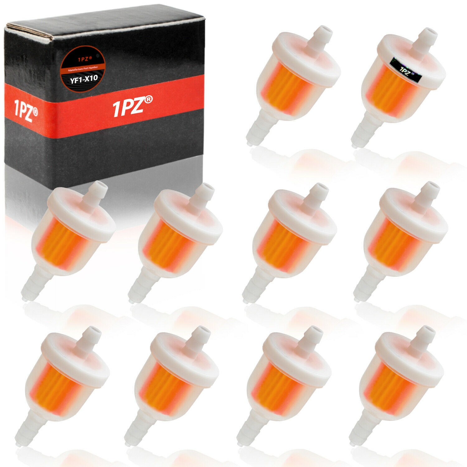 10 X Inline Hose Fuel Gas Filter 5mm 3/16" Motorcycle Atv Scooter Dirt Pit Bike