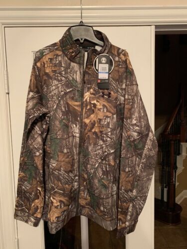 Under Armour Real Tree Hunting Early Season Full Zip Jacket 1313917 Camo Size Xl